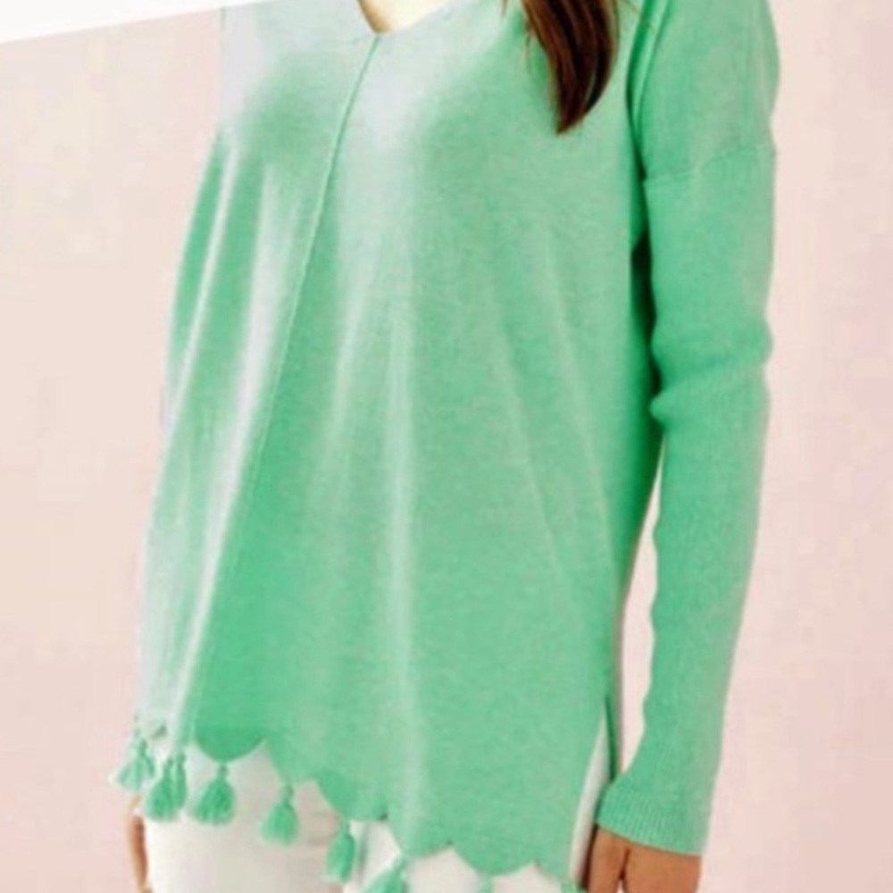 NWT Lilly Pulitzer Medium Martine Sweater Aqua Sky